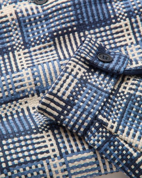 laydown detail image of Whiting Basketweave Overshirt