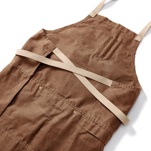 laydown image of Brad Leone Waxed Apron