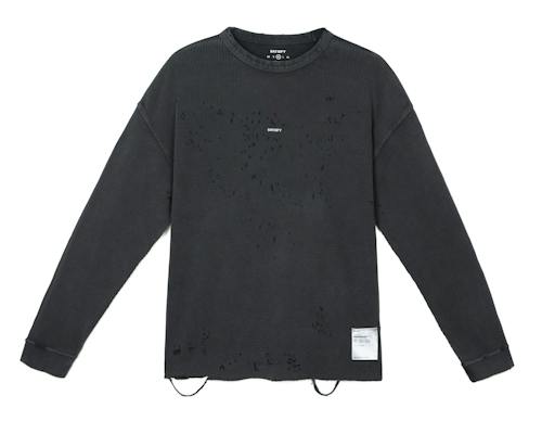 laydown image of MothTech™ Waffle Long Sleeve T-Shirt
