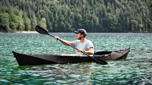 lifestyle image of VIK 3.8 PRO folding kayak