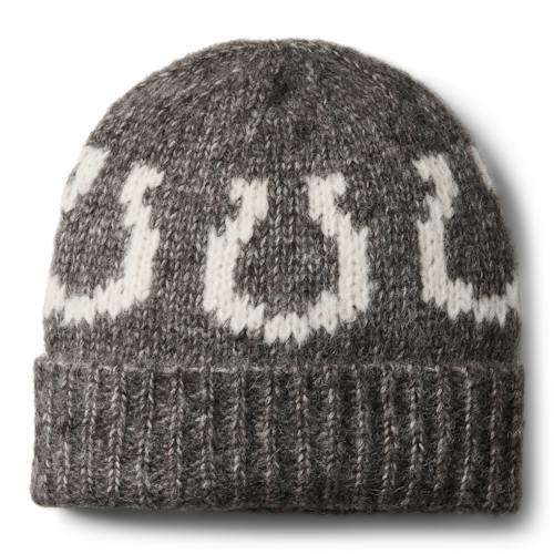 laydown image of Alpaca Horseshoe Beanie