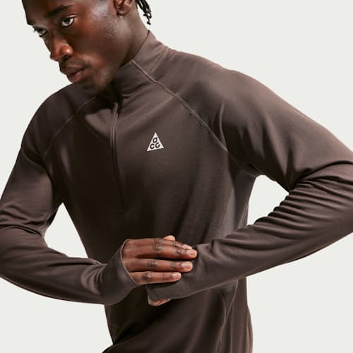 on model image of ACG Trail Midlayer Half-Zip