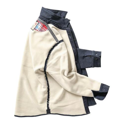 laydown image of Pique Fleece Workshirt