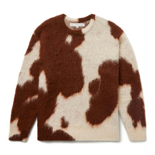 laydown image of Mohair Crewneck Sweater