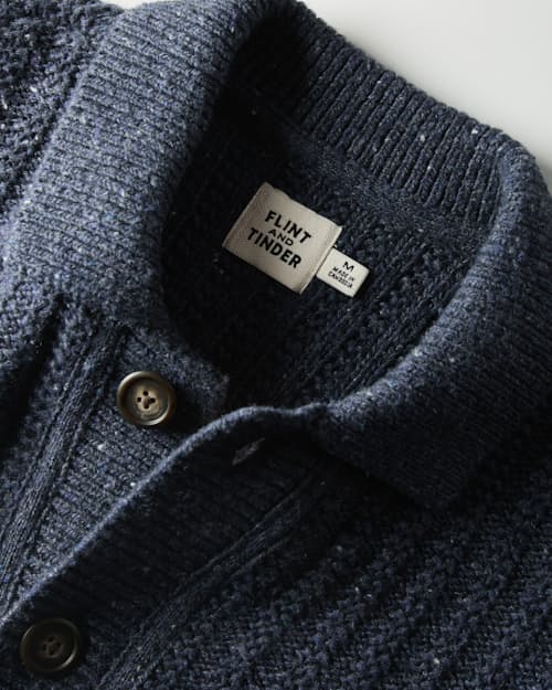 laydown detail image of Recycled Cotton Headlands Full Button Cardigan