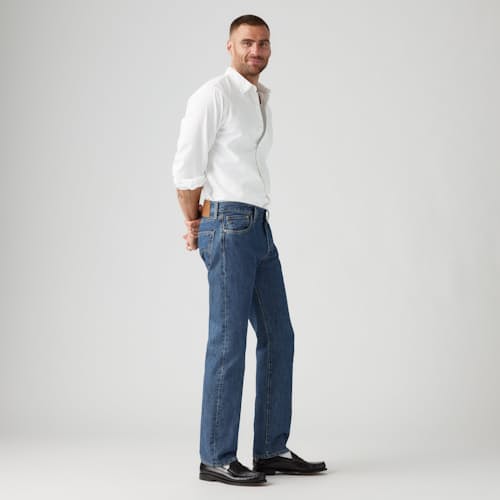 on model image of 501® Original Straight Denim