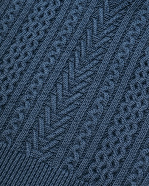 laydown detail image of Cable Knit Fisherman's Sweater