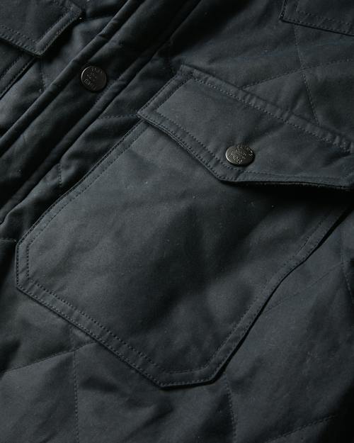 laydown detail image of Quilted Waxed Western Jacket