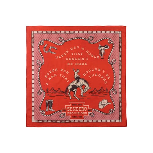 laydown image of Never was a Horse Bandana