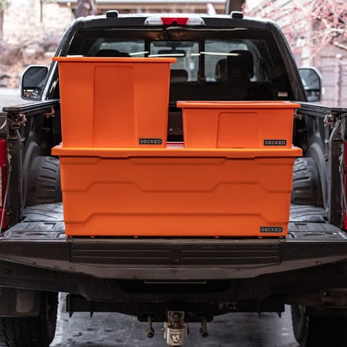 lifestyle image of Payloader Storage Bin - Single Pack -133 L