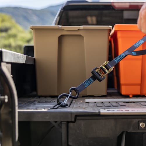 lifestyle image of Payloader Storage Bin - Single Pack - 64 L