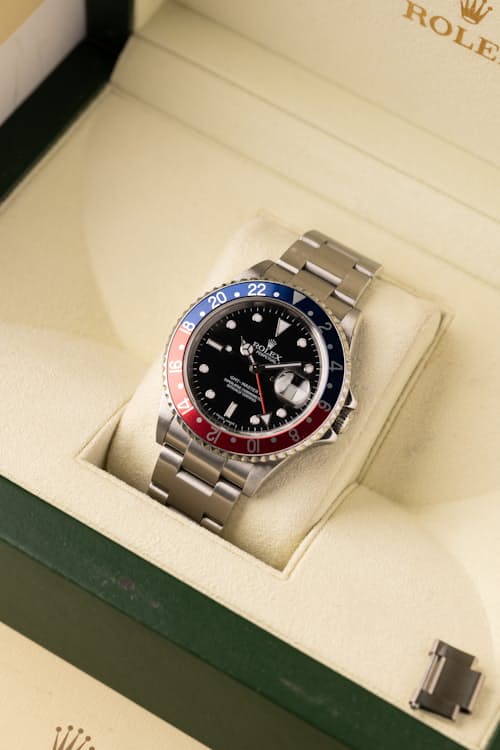 lifestyle image of 2006 Rolex 16710 GMT Master II
