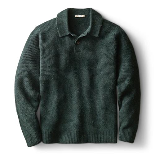 laydown image of Merino Sweater Polo