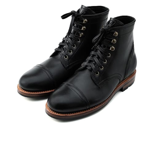 laydown image of Ernest Cap Toe Boot