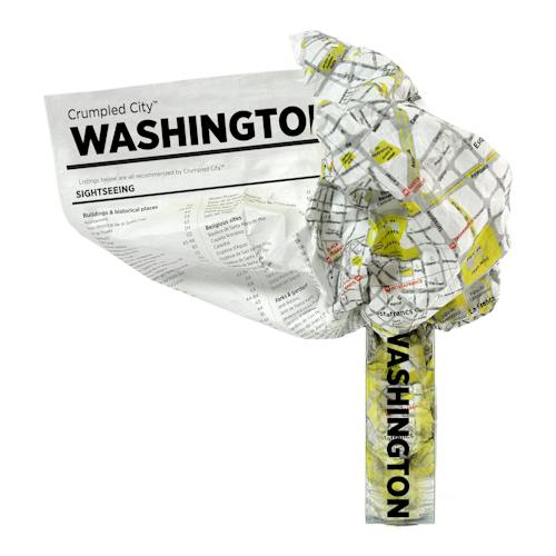 laydown image of Crumpled City Map - Washington D.C.