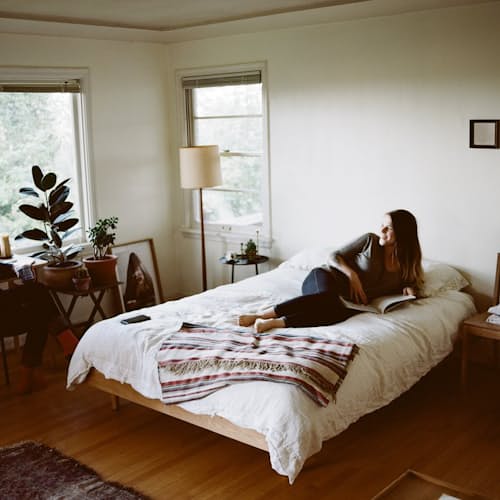 laydown image of Mysa Bed - Queen