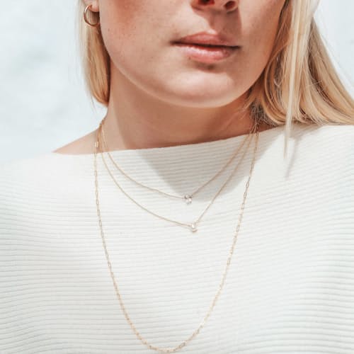 laydown image of Little Pearl Necklace