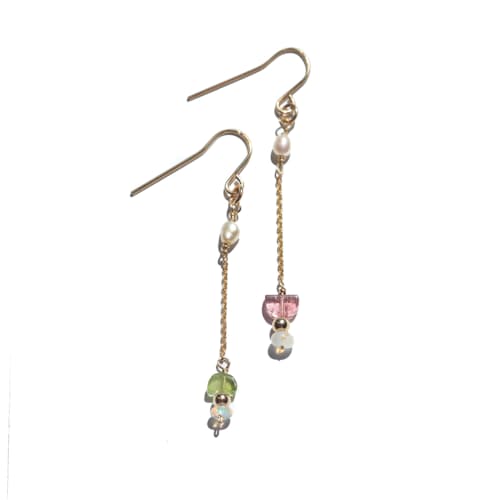 laydown image of Women's Watermelon Earrings