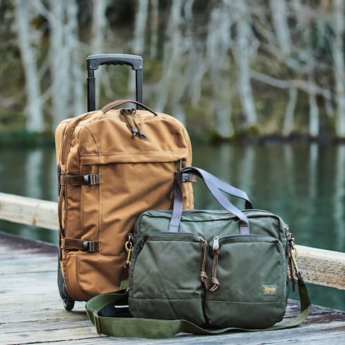 lifestyle image of Dryden Ballistic Nylon Briefcase - 14L