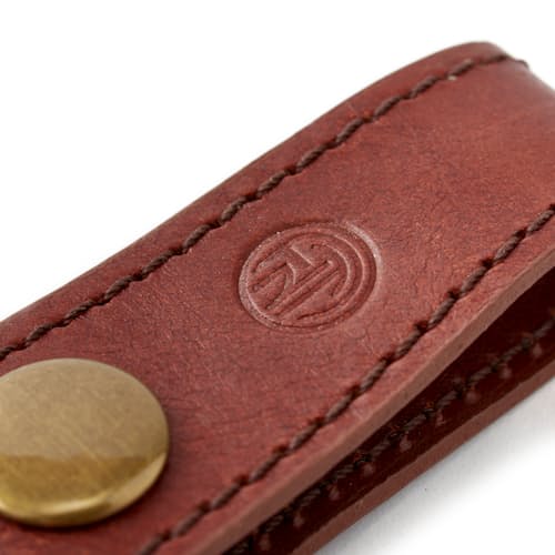 laydown image of Leather Loop Key Chain