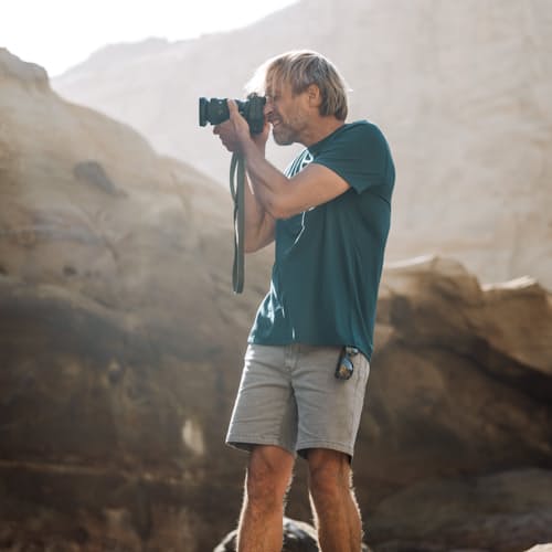 lifestyle image of 72-Hour Merino T-Shirt - Slim Fit