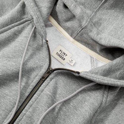 laydown detail image of 10-Year Full Zip Hoodie