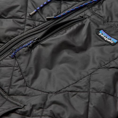laydown detail image of Diamond Quilted Bomber Hoody