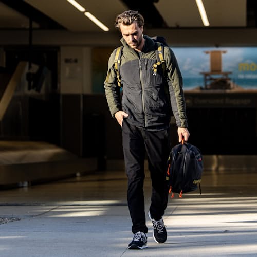 lifestyle image of Layover Travel Pants