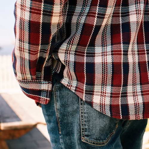 laydown image of Flannel Blanket Shirt - Exclusive