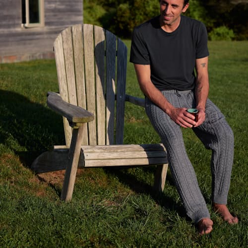 laydown image of Seawool Cable Knit Pants