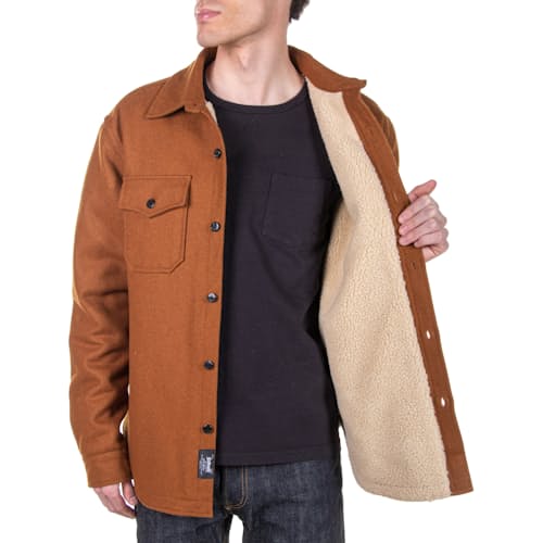 laydown image of Sherpa Lined CPO Shirt Jacket