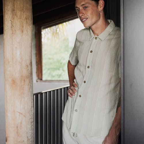 laydown image of Sunday Linen Easy Pant