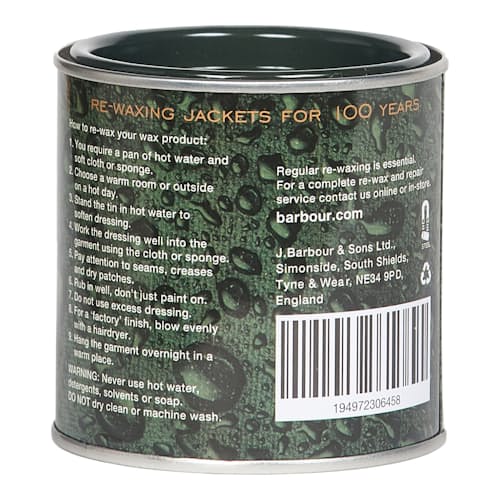 laydown image of Barbour Wax