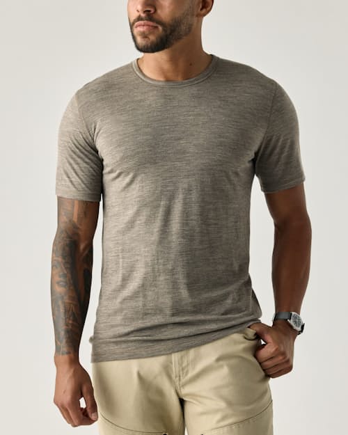 on model image of 72-Hour Merino T-Shirt - Slim Fit