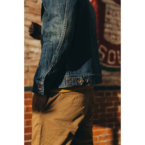 laydown image of Huckberry x Taylor Stitch Long Haul 18-Month Wash Jacket
