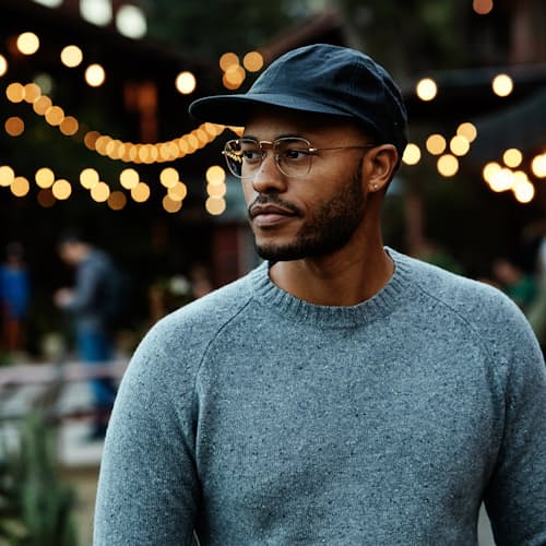 lifestyle image of Waxed Canvas 6-Panel Hat