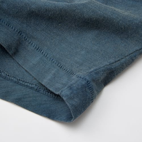 lifestyle image of Slub Curved Hem T-Shirt