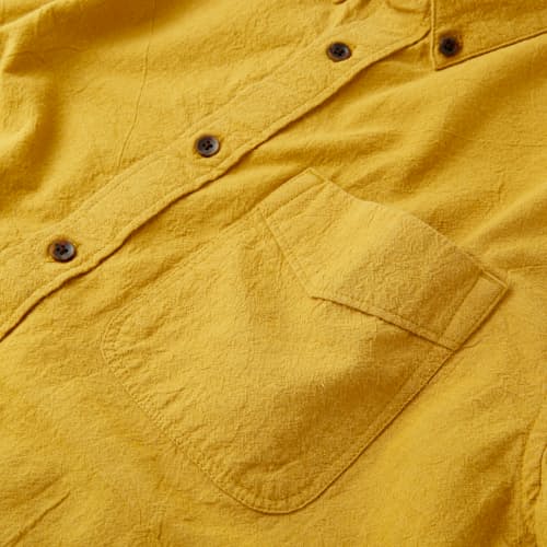 laydown image of Cotton Linen Short Sleeve Shirt