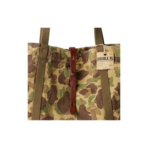 laydown image of Camo Twill Tote