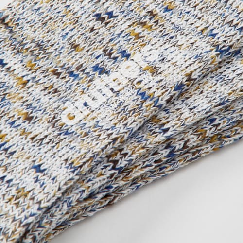laydown image of Organic & Recycled Cotton Tie Dye Yarn Socks