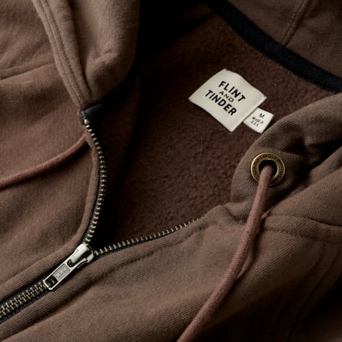 laydown detail image of 10-Year Full Zip Hoodie