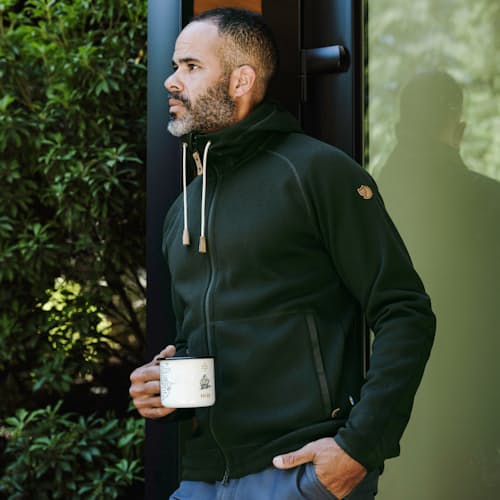 laydown image of Ovik Fleece Hoodie