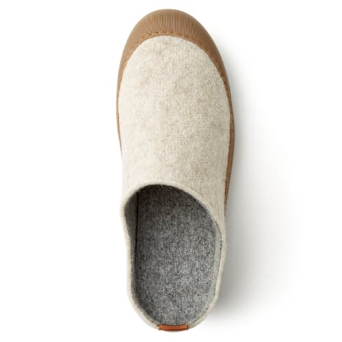 laydown image of Wool Outdoor Mule Slipper