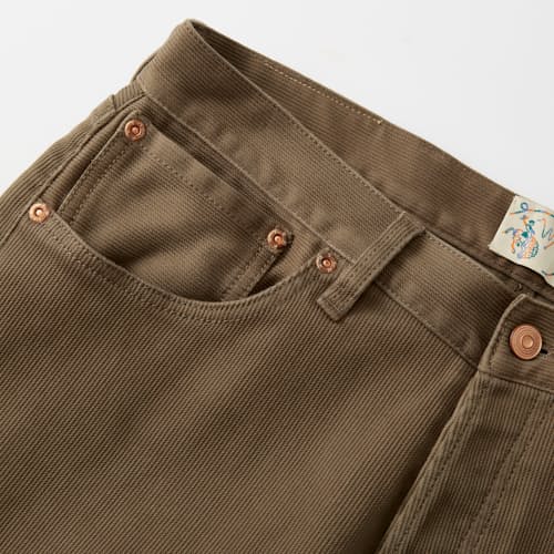 laydown image of Japanese Bedford Cord Trouser