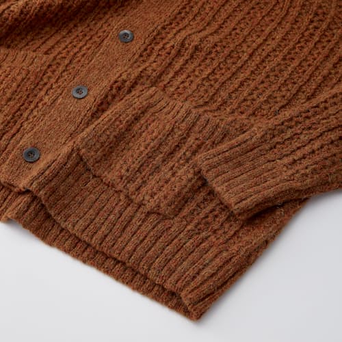 laydown image of Braided Cardigan