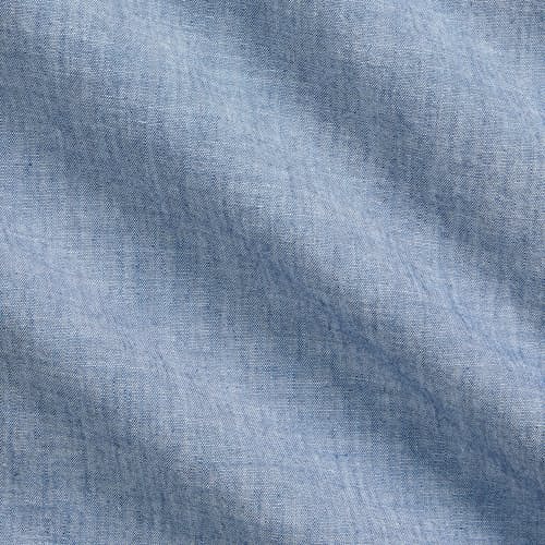 lifestyle image of Indigo Chambray Short Sleeve Workshirt