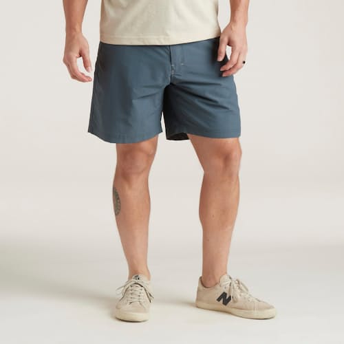 on model image of Horizon Hybrid Shorts -7.5”