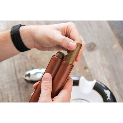 lifestyle image of Two-Cigar Travel Case