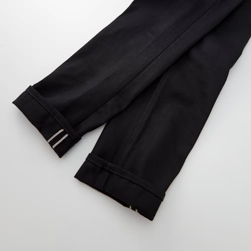laydown detail image of Classic Tapered Selvedge Denim Jeans
