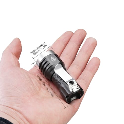 laydown image of Micro LED Flashlight